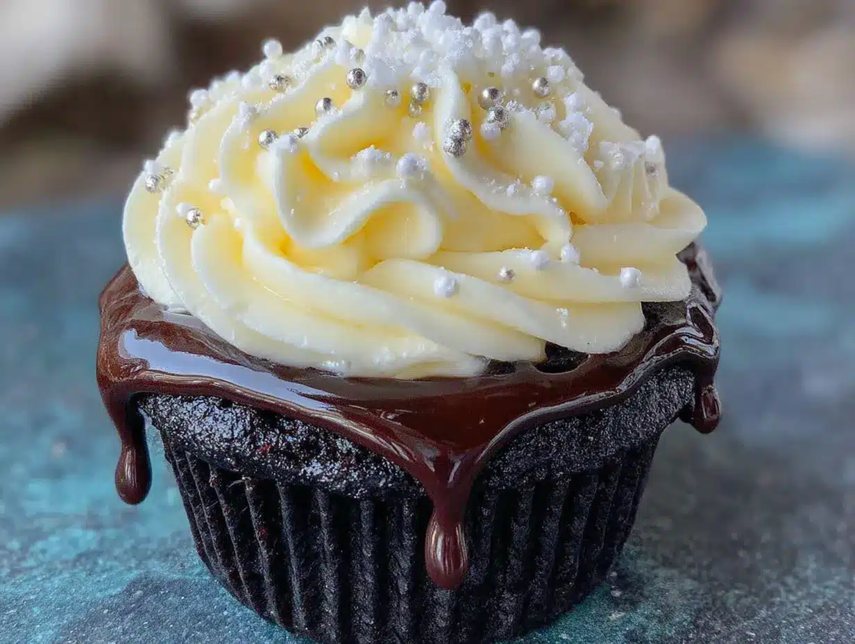 black velvet halloween cupcakes preparation steps