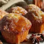 brown butter apple cider donut muffins - featured image