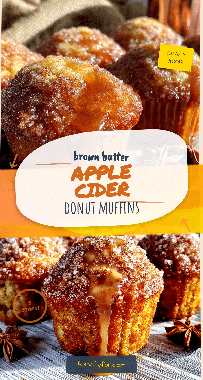brown butter apple cider donut muffins recipe