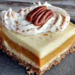 brown butter pumpkin cheesecake bars - featured image