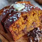 brown butter pumpkin chocolate chip bread - featured image