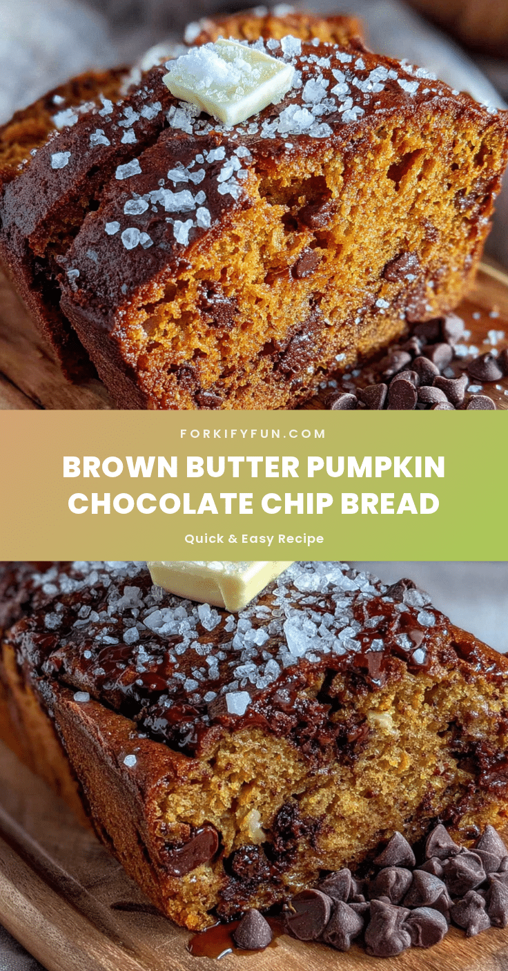 brown butter pumpkin chocolate chip bread recipe