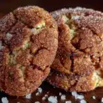 brown butter pumpkin snickerdoodle cookies - featured image