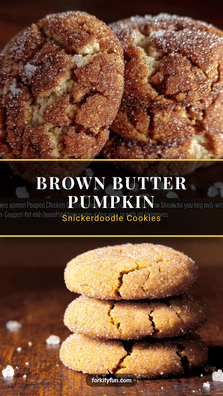 brown butter pumpkin snickerdoodle cookies recipe