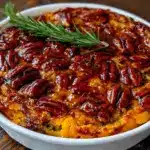 candied maple sweet potato casserole - featured image