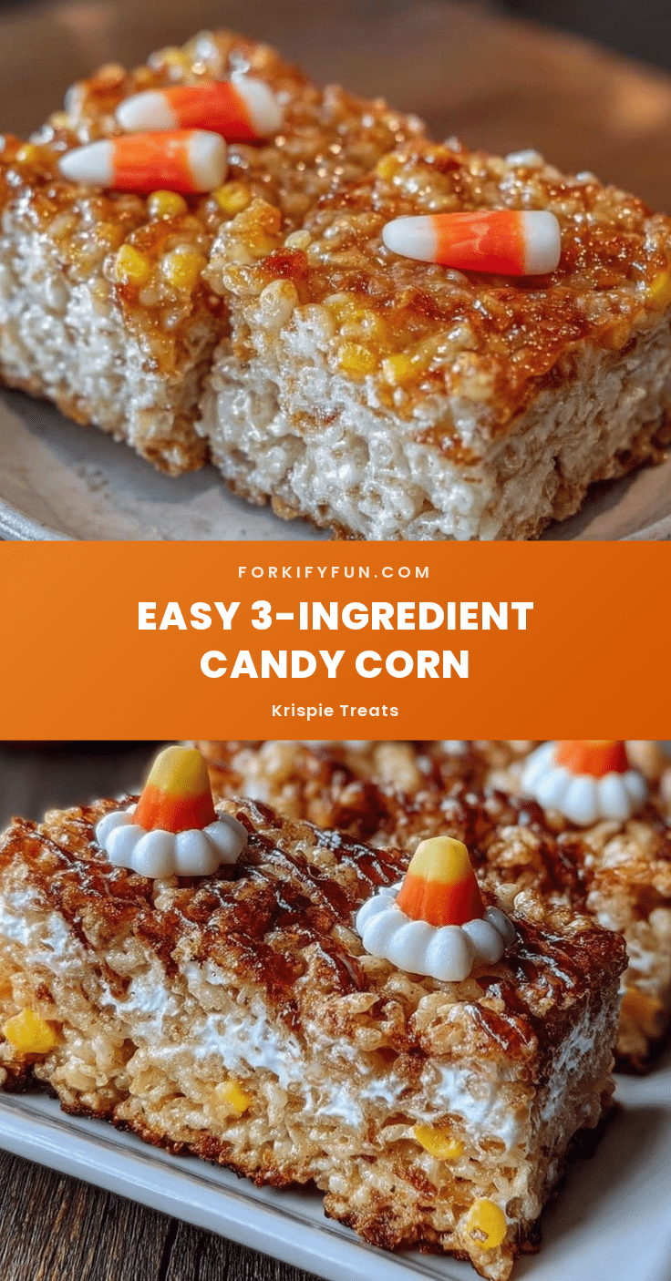 candy corn rice krispie treats recipe
