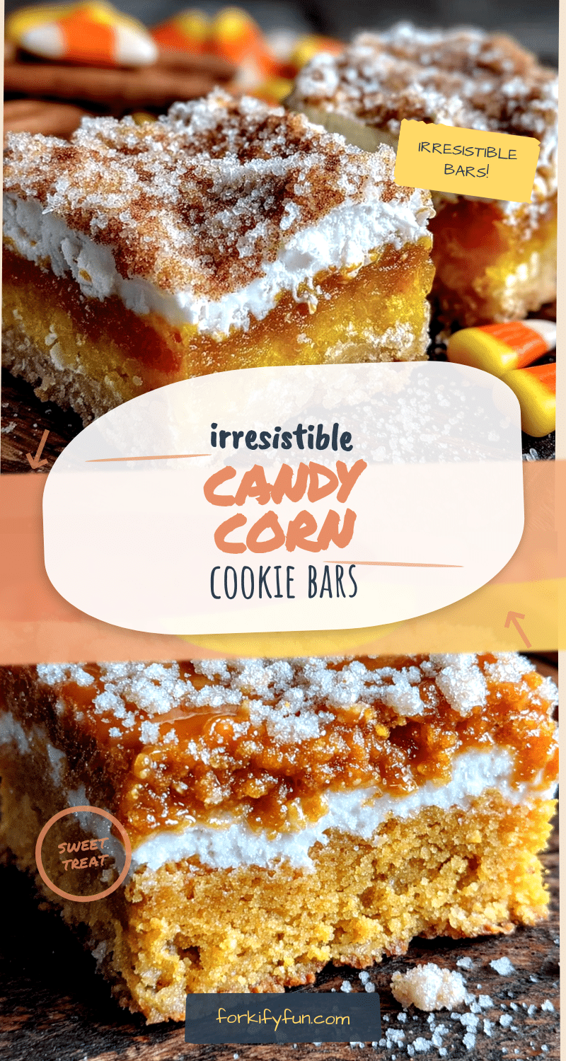 candy corn sugar cookie bars recipe