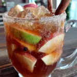 caramel apple cider sangria - featured image