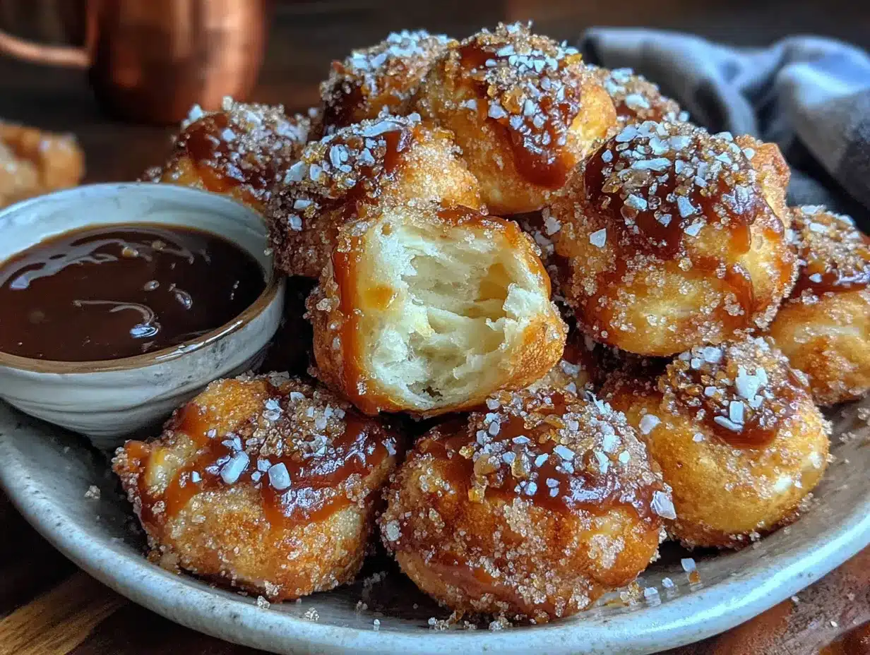 cinnamon sugar pretzel bites preparation steps