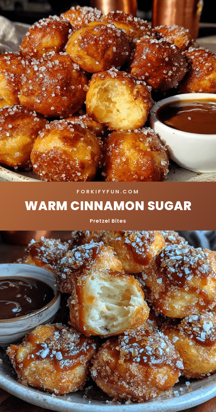 cinnamon sugar pretzel bites recipe