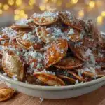 cinnamon sugar roasted pumpkin seeds - featured image