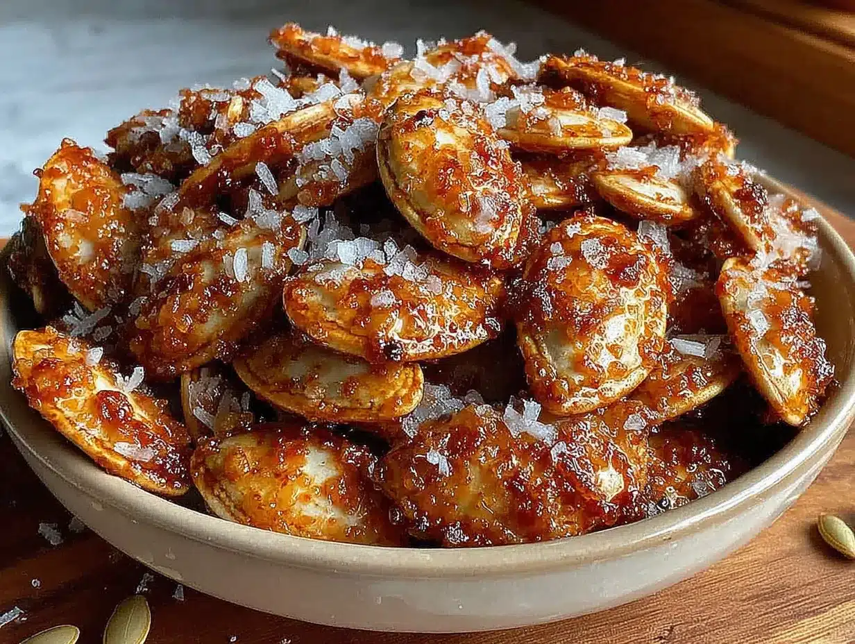 cinnamon sugar roasted pumpkin seeds preparation steps
