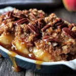 classic apple crisp with oat pecan crumble - featured image