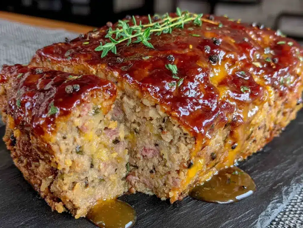 classic meatloaf with brown sugar glaze - featured image