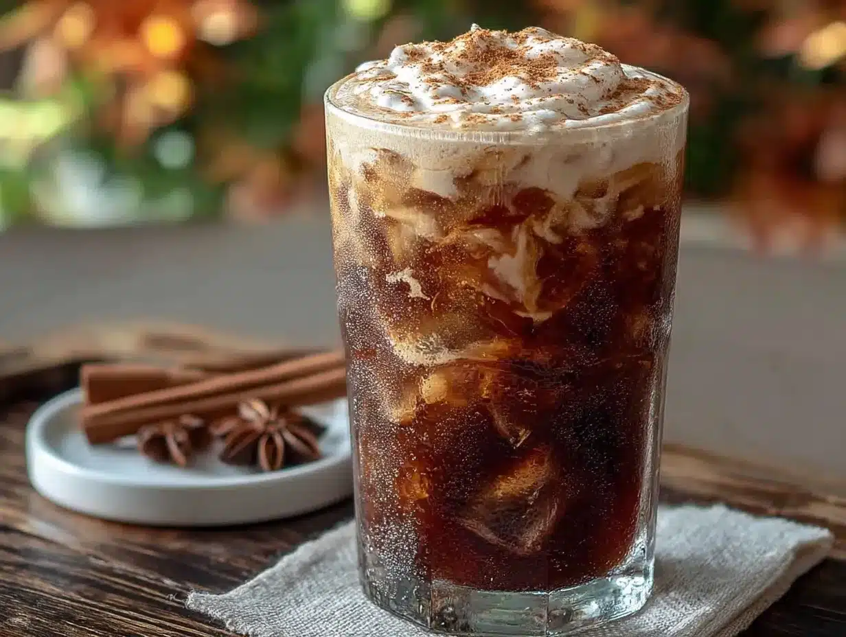Copycat Starbucks Pumpkin Cream Cold Foam Iced Coffee preparation steps