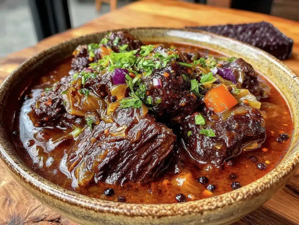 cozy slow cooker beef and cabbage oktoberfest stew preparation steps