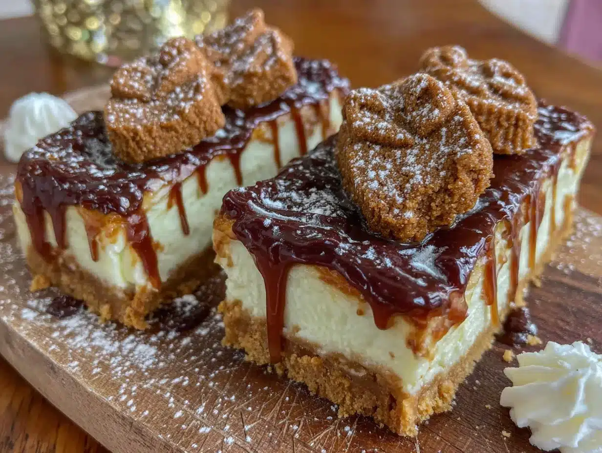 creamy biscoff cheesecake bars preparation steps