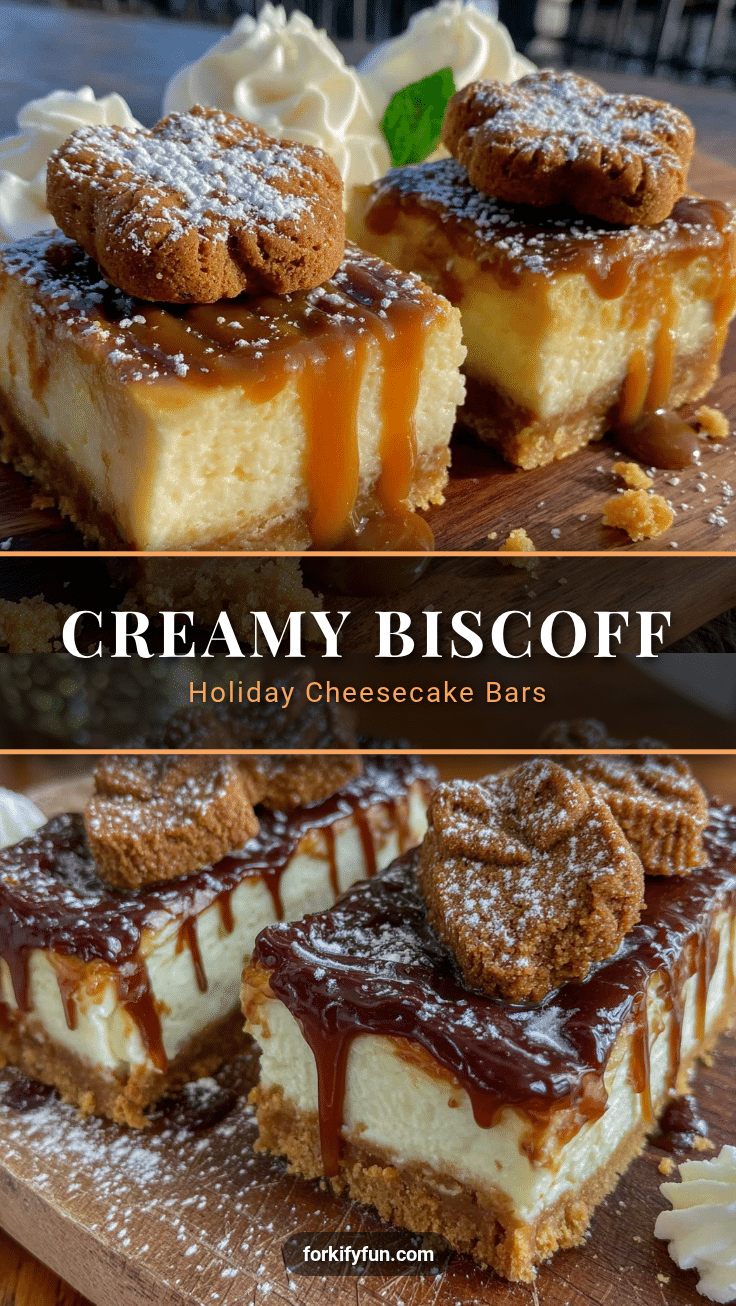 creamy biscoff cheesecake bars recipe