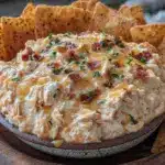 creamy buffalo chicken dip - featured image