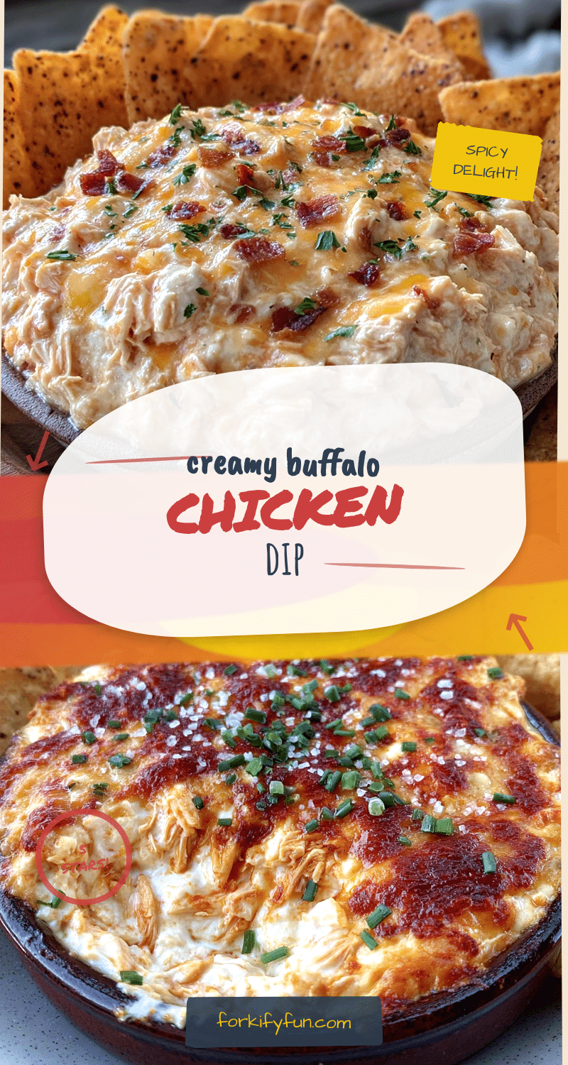 creamy buffalo chicken dip recipe