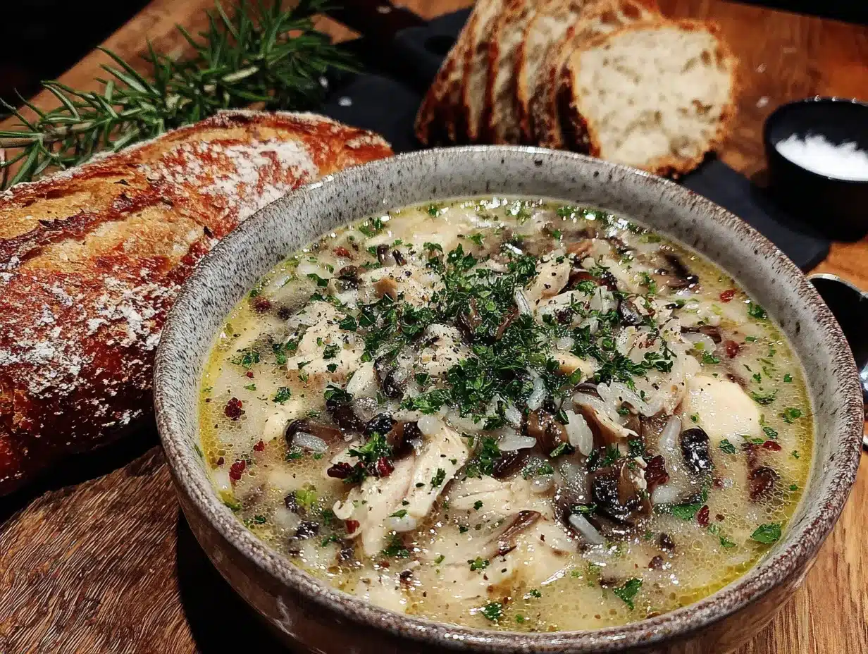 creamy chicken and wild rice soup preparation steps
