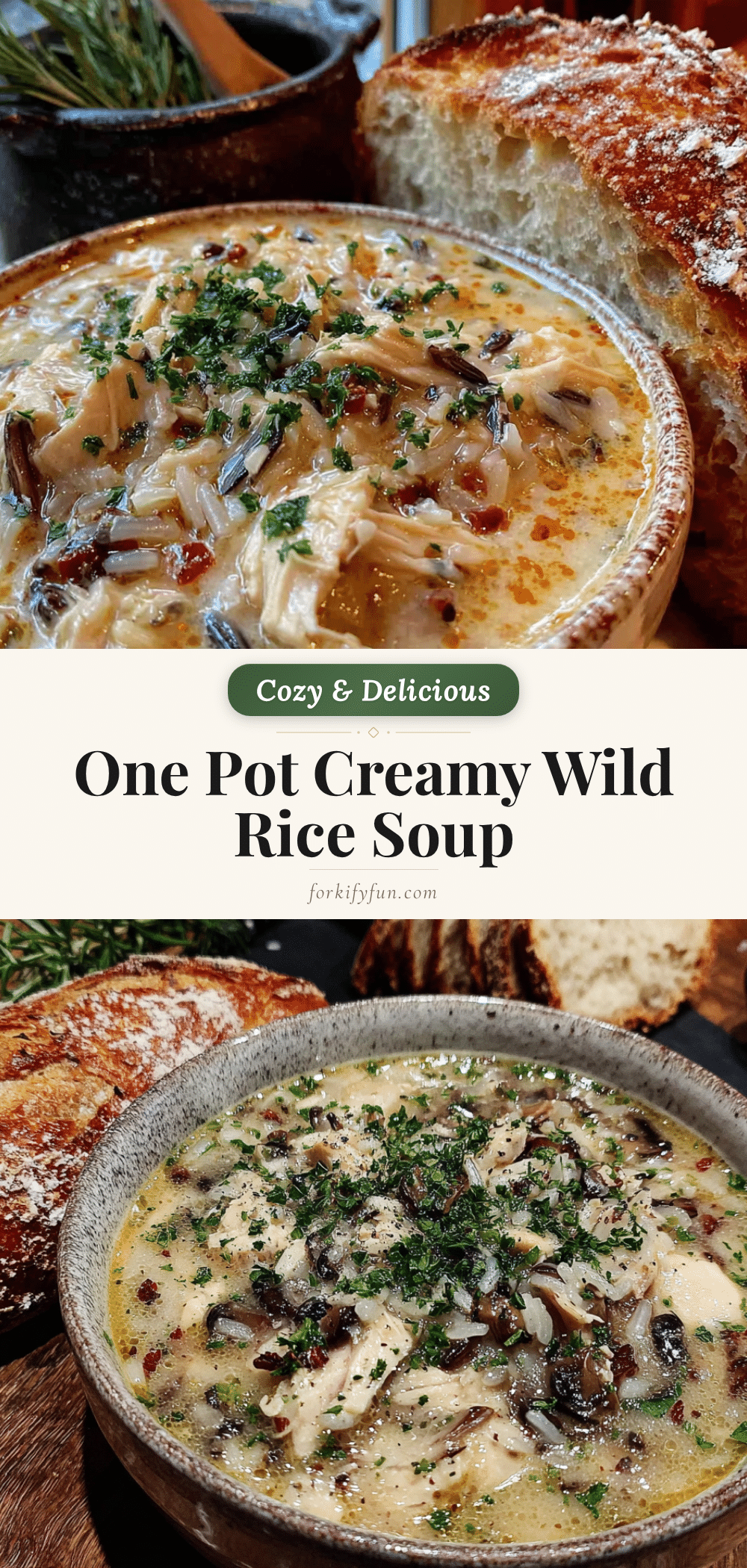 creamy chicken and wild rice soup recipe
