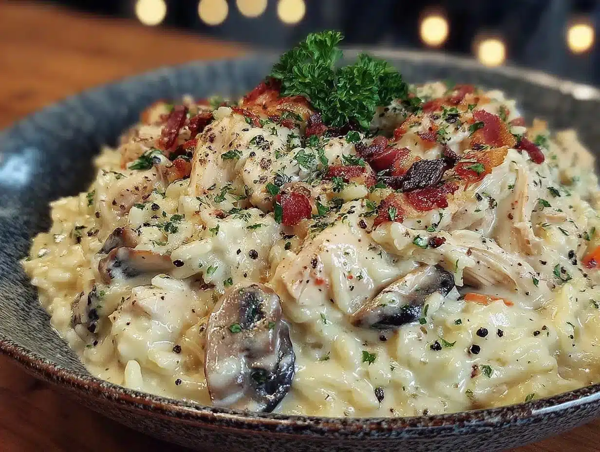 creamy crockpot chicken and rice preparation steps