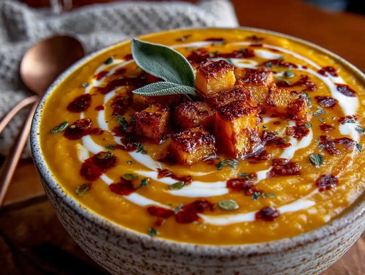 creamy delicata squash soup preparation steps