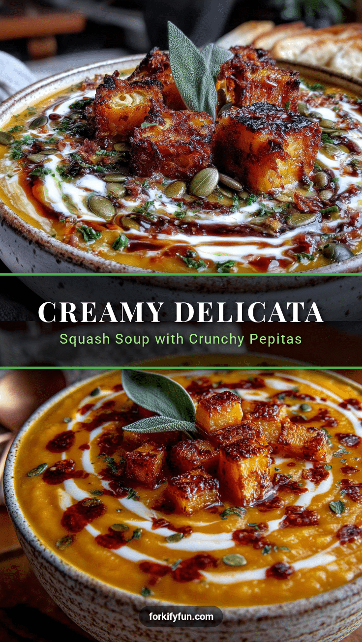 creamy delicata squash soup recipe
