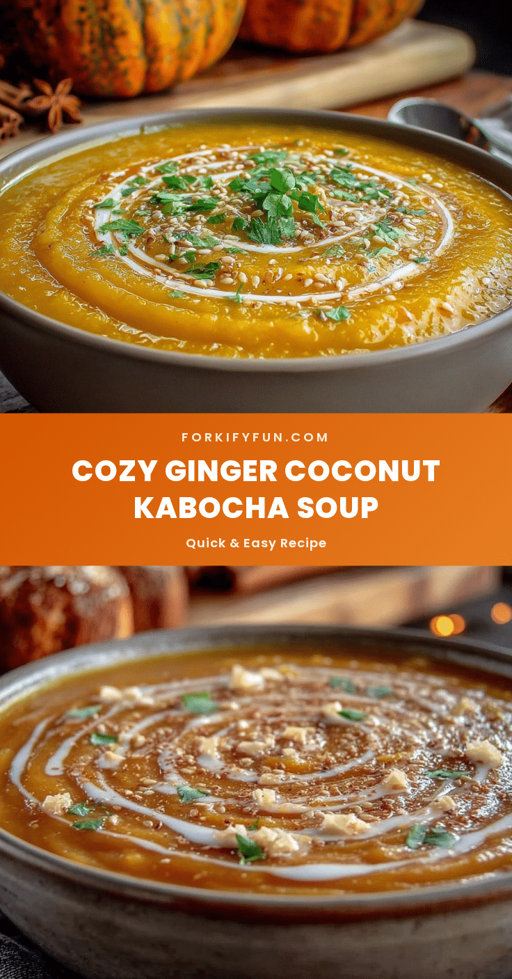 creamy ginger coconut kabocha squash soup recipe
