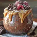 creamy high-fiber chocolate chia overnight oats - featured image
