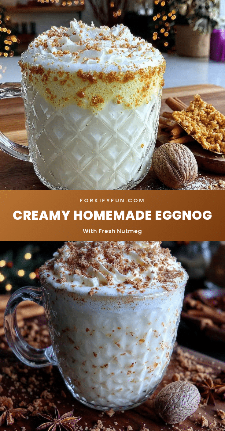 creamy homemade eggnog with fresh nutmeg recipe
