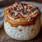 creamy peanut butter overnight oats - featured image