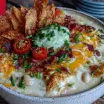 creamy slow cooker white chicken chili - featured image