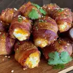 crispy bacon-wrapped jalapeño popper bites - featured image