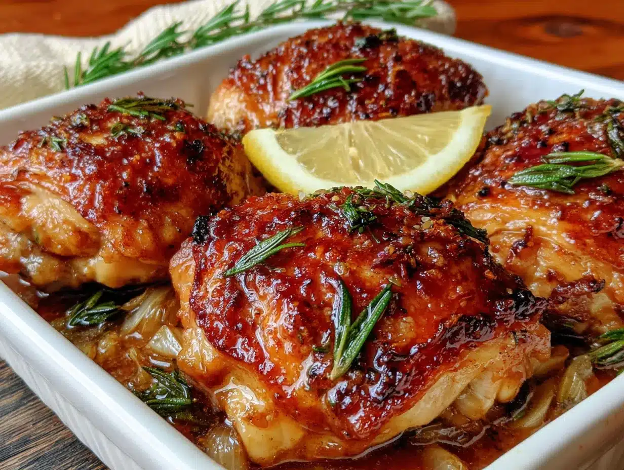 crispy baked lemon herb chicken thighs preparation steps