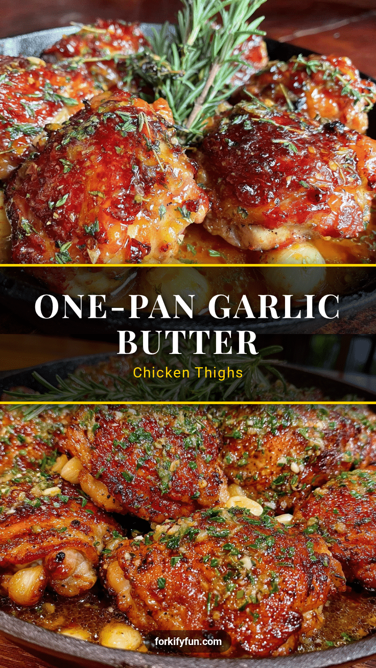 crispy garlic butter chicken thighs recipe