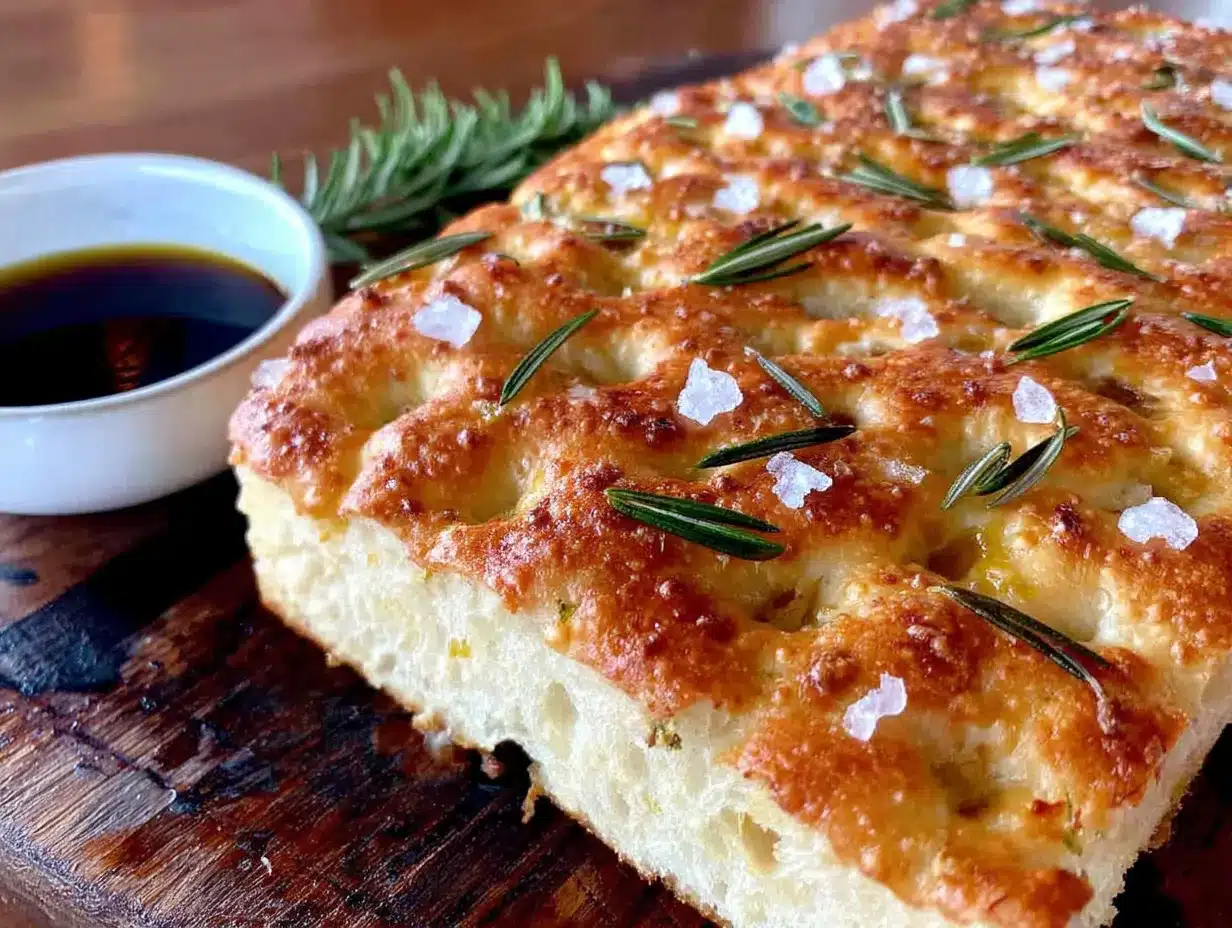 crispy sourdough focaccia preparation steps