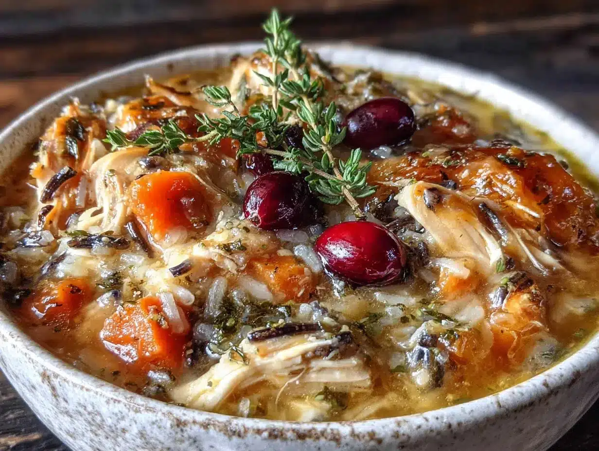 crockpot fall harvest chicken and wild rice soup preparation steps