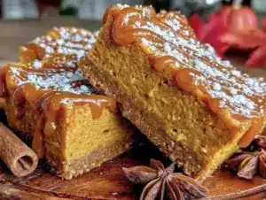 crustless pumpkin cheesecake bars - featured image