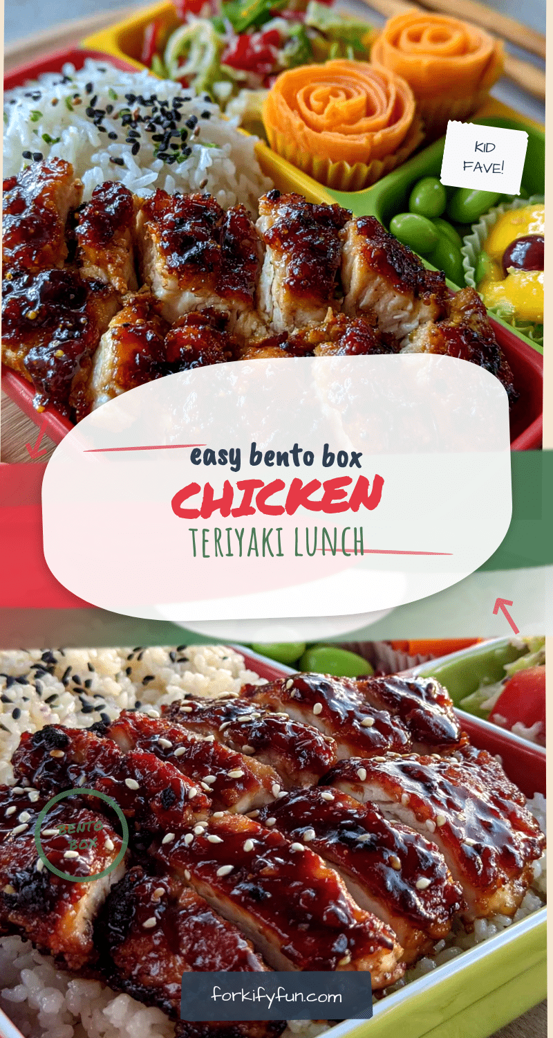 easy bento box chicken teriyaki lunch for kids recipe