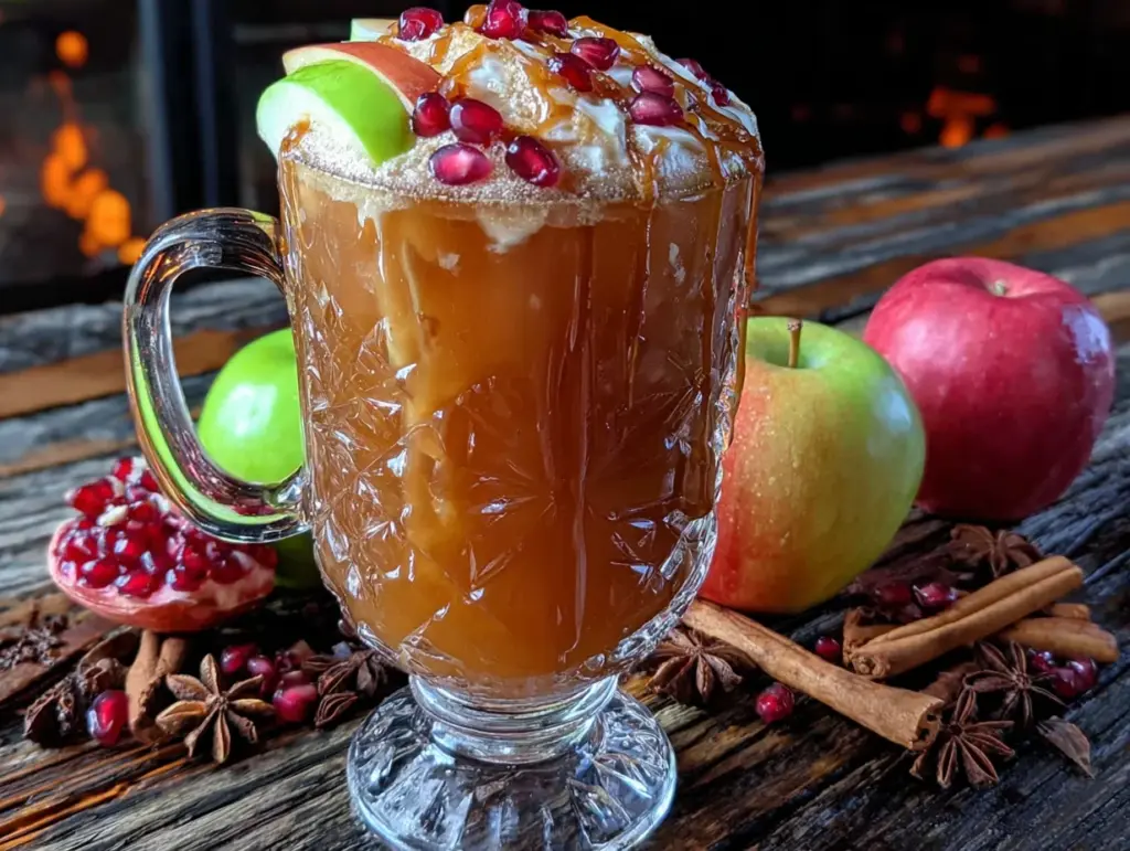Easy Caramel Apple Cider Sangria - featured image