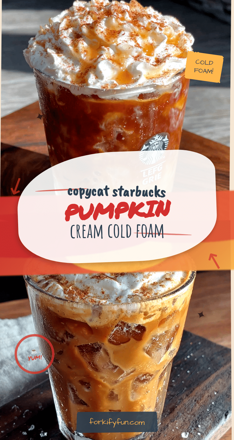 Easy Copycat Starbucks Pumpkin Cream Cold Foam recipe