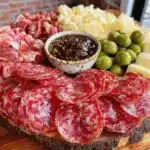 easy game day charcuterie board - featured image
