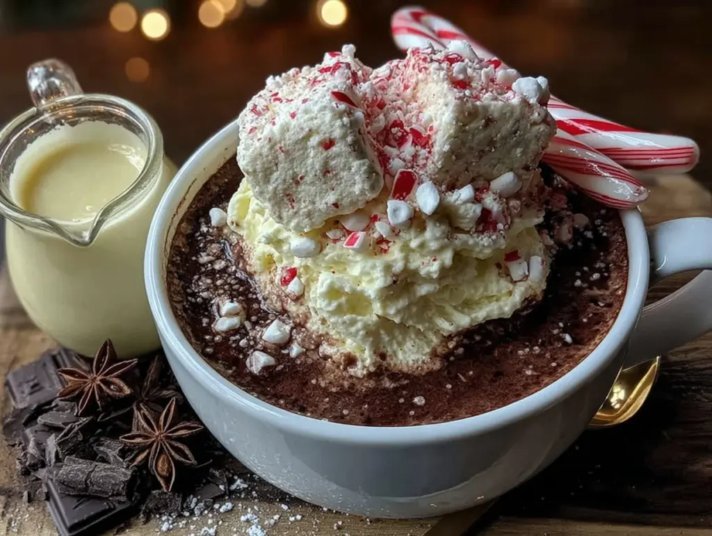 Easy Hot Cocoa Bar with Peppermint Marshmallows - featured image
