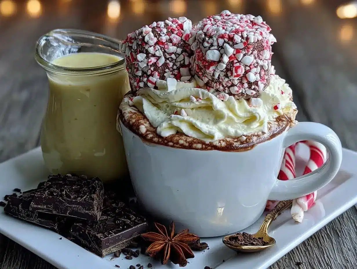 Easy Hot Cocoa Bar with Peppermint Marshmallows preparation steps