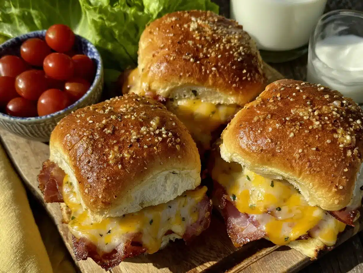 easy mini ham and cheese sliders preparation steps