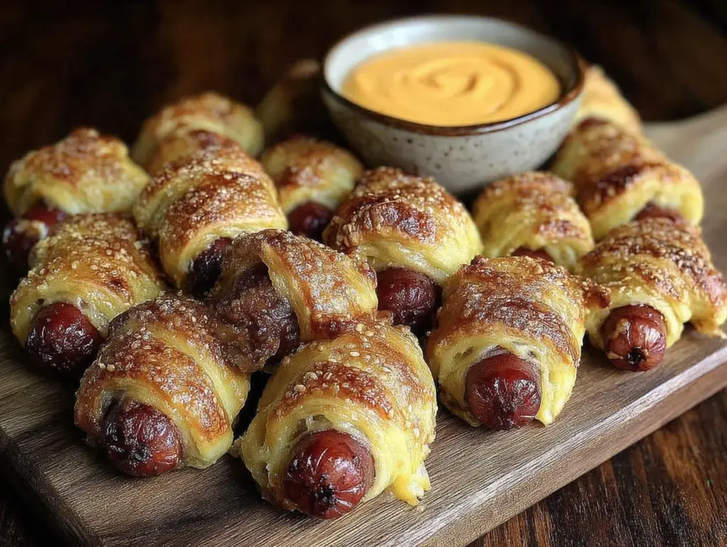 easy mummy hot dog bites - featured image