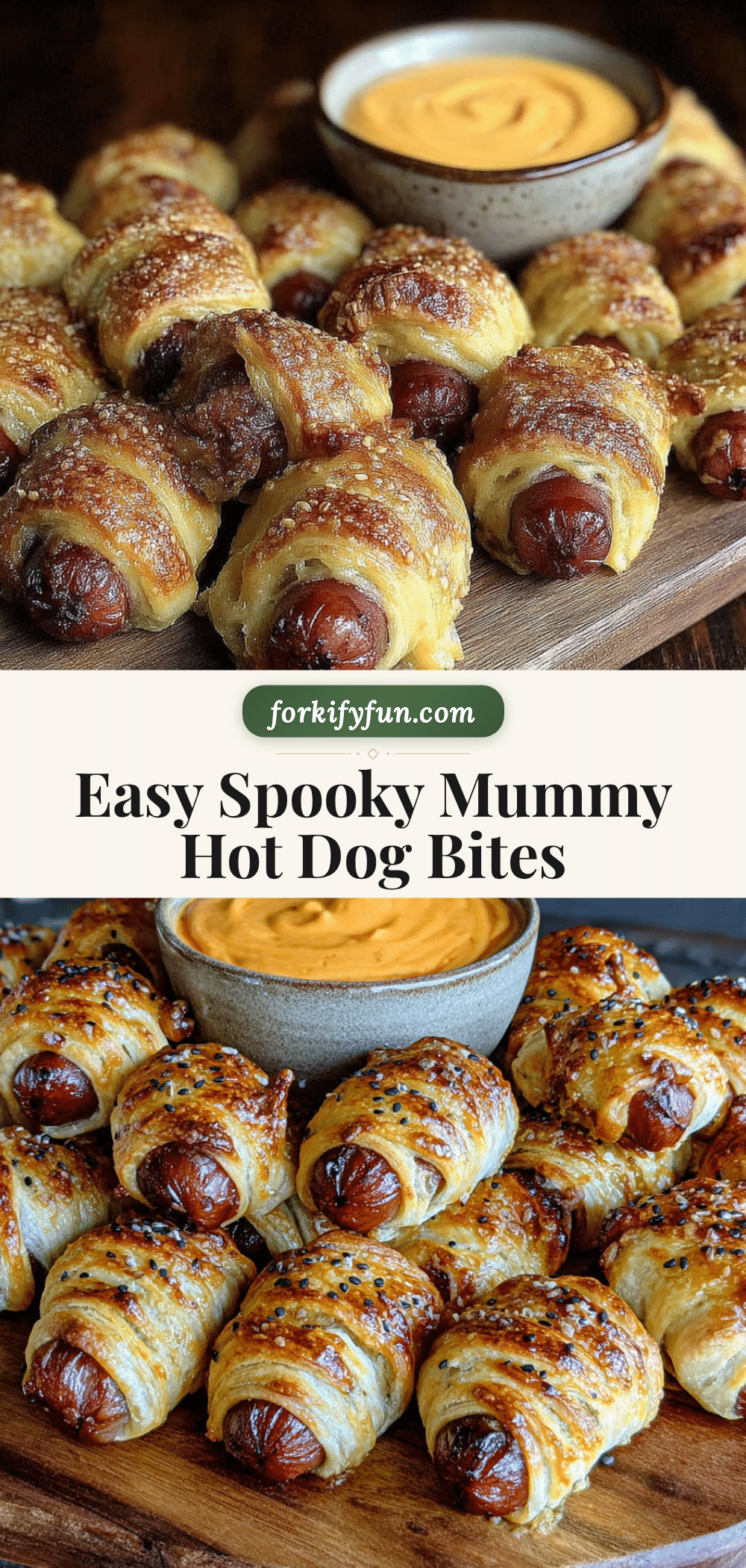 easy mummy hot dog bites recipe