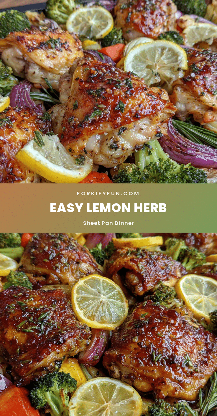 easy sheet pan lemon herb chicken and vegetables recipe